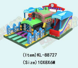 Train - Inspired Colorful Playground World Customized Inflatable